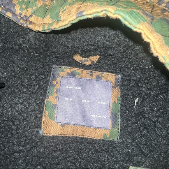 Zara pixelated camo parka - Picture 3 of 5